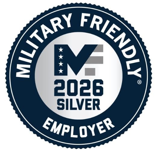 Military Friendly 2026 Silver Logo transparent