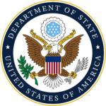 Seal of the United States Department of State.